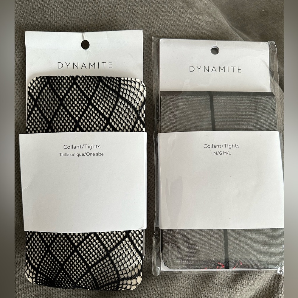 Dynamite- two pairs of tights - MEDIUM/LARGE
